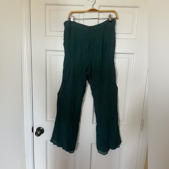 Petal + Pup Kalina Wide Leg High Waisted Pants Teal Sz 10 Easter Spring Coastal - Picture 8 of 11